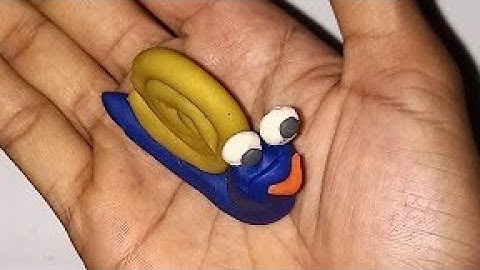 How to make snail clay modelling | Super easy play doh modelling for kids | Polymer clay Snail