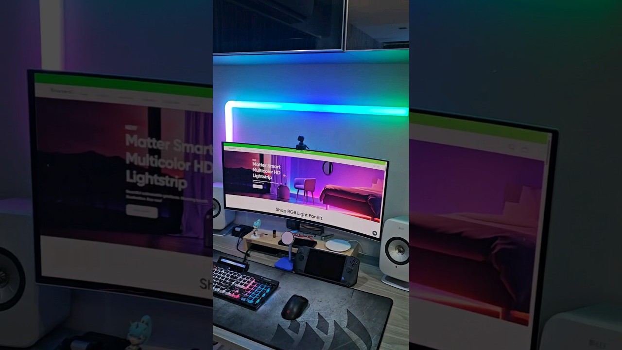 แต่งโต๊ะคอม RGB #extremeit #จัดโต๊ะคอม #rgb