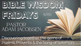 Bible Wisdom Friday: Proverbs 4:10-27