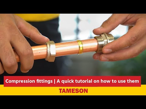 What are tube compression fittings, and how do they work?