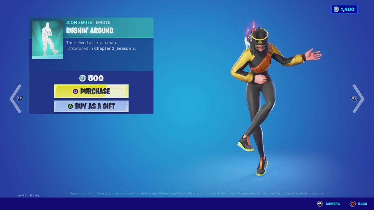Fortnite Rushin' Around Emote - YouTube