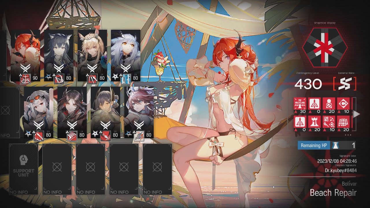 Arknights Beach Repair Max 430 Points YouTube