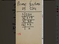 Prime Factors Of 234 L Prime Factorization Of 234 