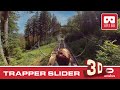 TRAPPER SLIDER 3D Fort Fun VR Roller Coaster VR180 3D Mountain Alpine Coaster