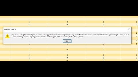 #7: How to resolve NSE related USER AGENT HEADER error?Expression Error-Unable to load data-Resolved