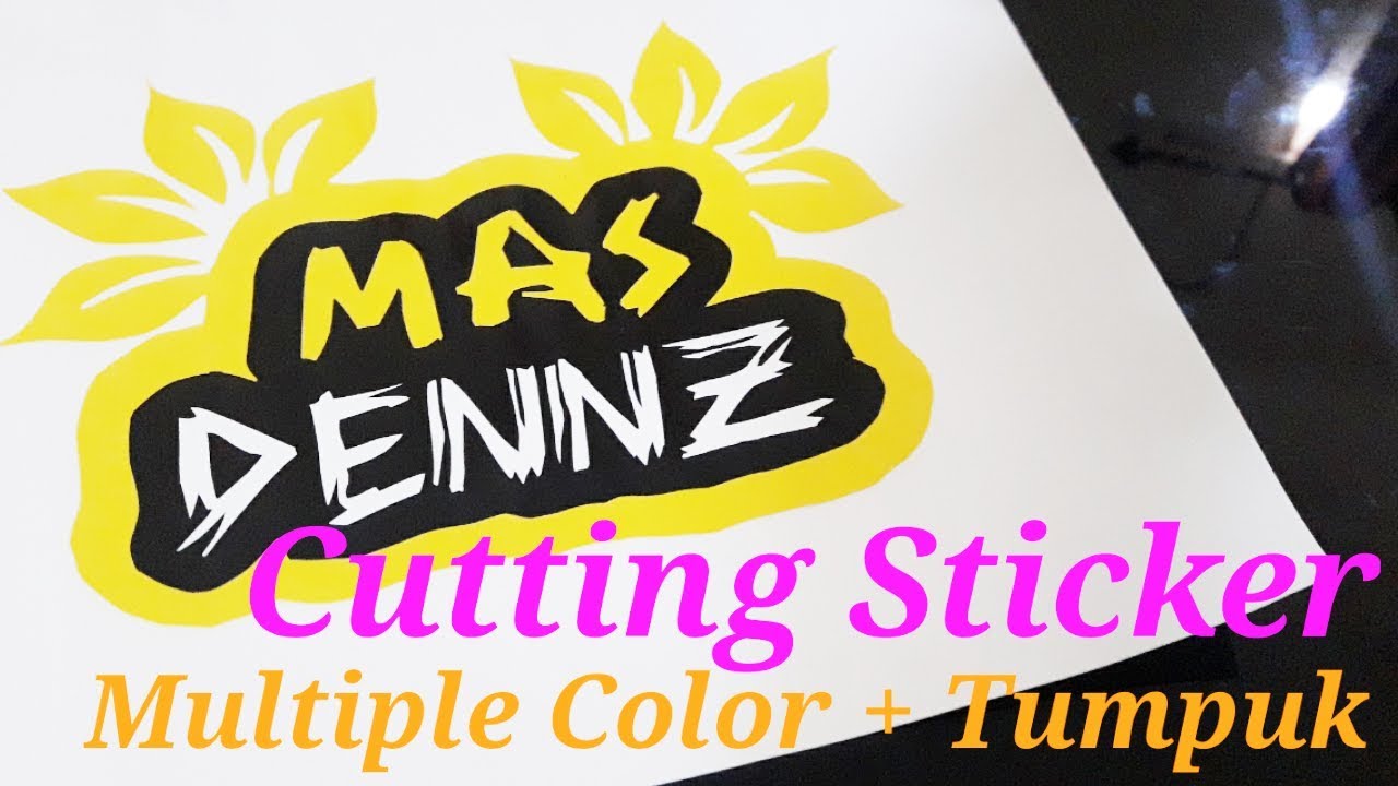 Cara Membuat Cutting Stiker Tiga Warna Manual