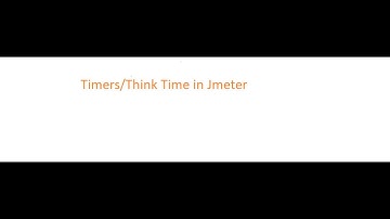 How to use Timers/Think Time in Jmeter