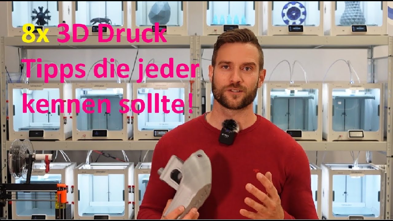 8 Tipps die wirklich jeder kennen sollte im 3D Druck! Nur FDM - YouTube