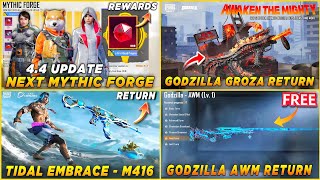Next Mythic Forge Bgmi Godzilla Groza Return Tidal M416 Return In Bgmi Godzilla Awm Return