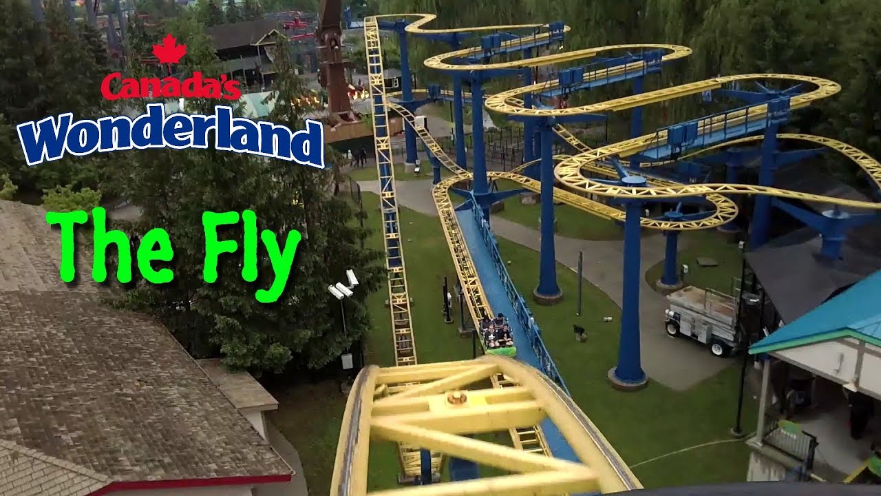 2018 The Fly Roller Coaster On Ride Front Seat HD POV Canada's