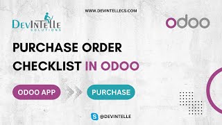 How To Purchase Order Checklist in Odoo  #Purchaseorder