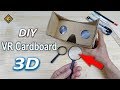 How to make simply vr cardboard at home  diy vr 3d