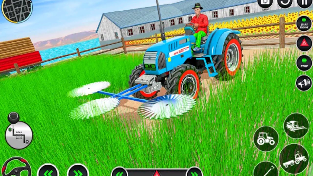 The Farming Tractor Simulator Gameplay / Tractor Simulator Games - Android Gameplay 