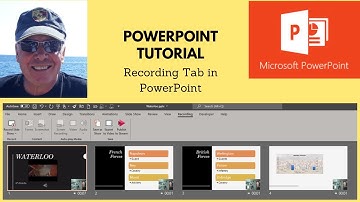 This video explains how to use the recording tab in Microsoft PowerPoint