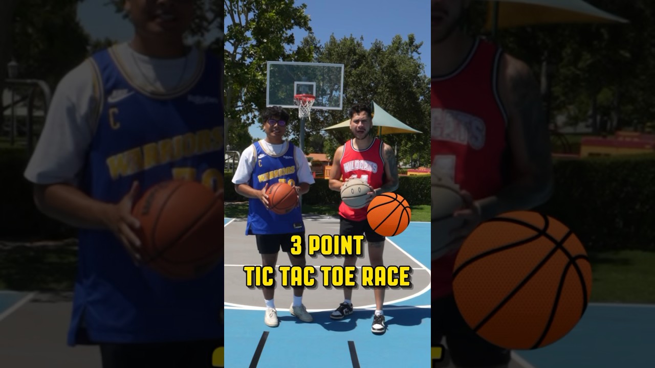 We PLAYED Basketball Tic Tac Toe! 🏀 #shorts