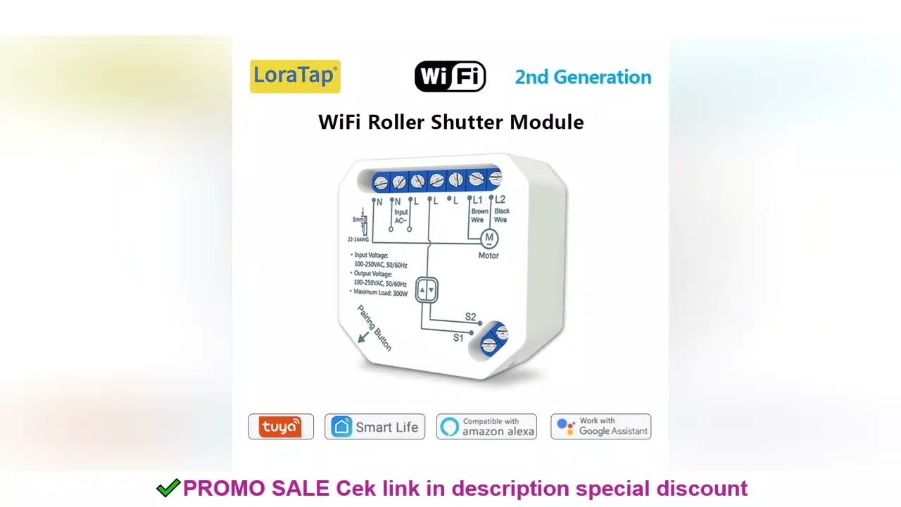 Tuya Smart Life WiFi Curtains Switch Connected Roller Shutters Control Blinds Motor Google Home Alex