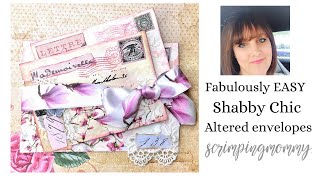 Fabulous shabby altered envelopes process video
