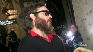 Joaquin Phoenix Hosts Lavo Nightclub; Talks About Upcoming Hip Hop Album and Retirement from Acting