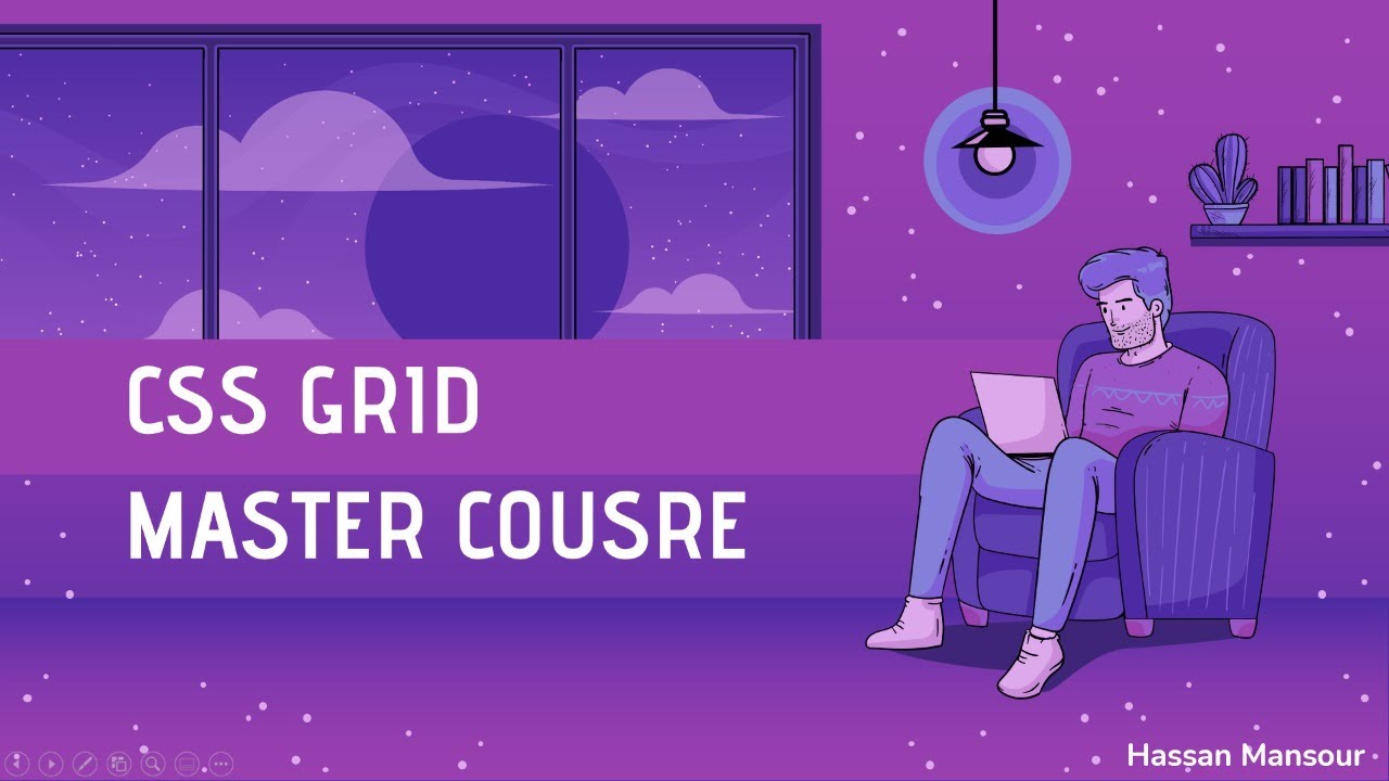 CSS grid Master Arabic | 2.Build Your First Grid - YouTube