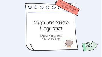 Micro and Macro Linguistics