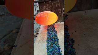 The art of glass vase making soothes your soul, flowing freely between gravity and liquid.#shorts