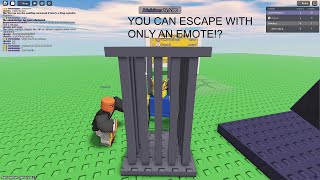 ELECTED ADMIN HOW TO ESCAPE JAIL WITH ONLY AN EMOTE!? (+ HOW TO STOP PEOPLE FROM DOING IT AS ADMIN!)
