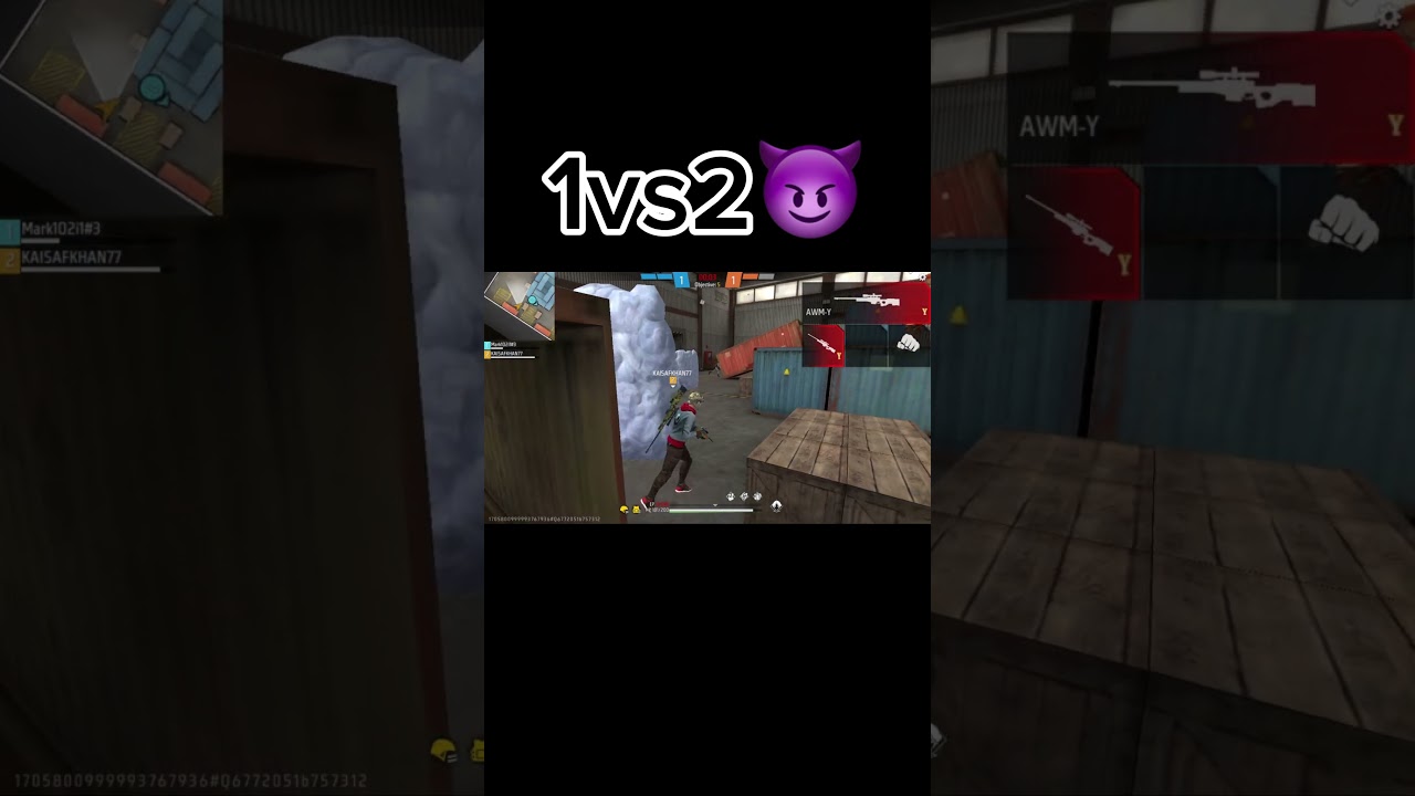 Awm ka jalwa 😈1vs2🎯 The power of sniper#freefire #viral