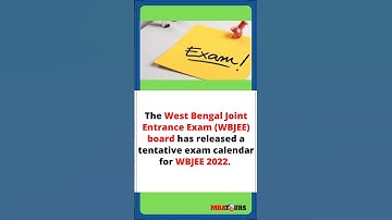 WBJEE 2022 registration to begin on December 24; exam on April 23 || #wbjee #exam #shorts