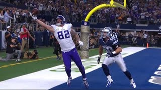 Kyle Rudolph Insane One-Handed Td Catch Vikings Vs. Cowboys Nfl
