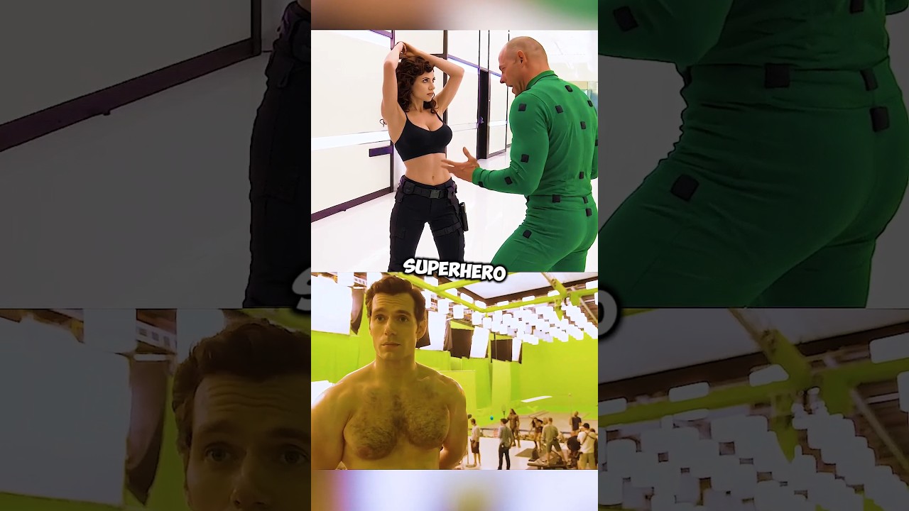 Here’s What Superhero Movies Look Like Behind the Scenes😱