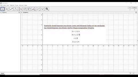 Menggambar Daerah Himpunan Penyelesaian SPtLDV Dengan Menggunakan Aplikasi Geogebra
