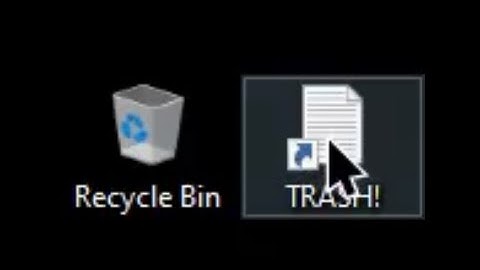 When you drag your trash file to recycle bin.