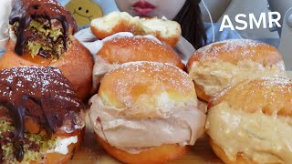 ASMR クリームたっぷりドーナツ 🍩 creamy doughnut eating sounds
