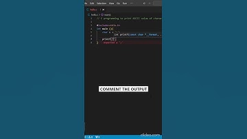 How to print ASCII value of the character #c