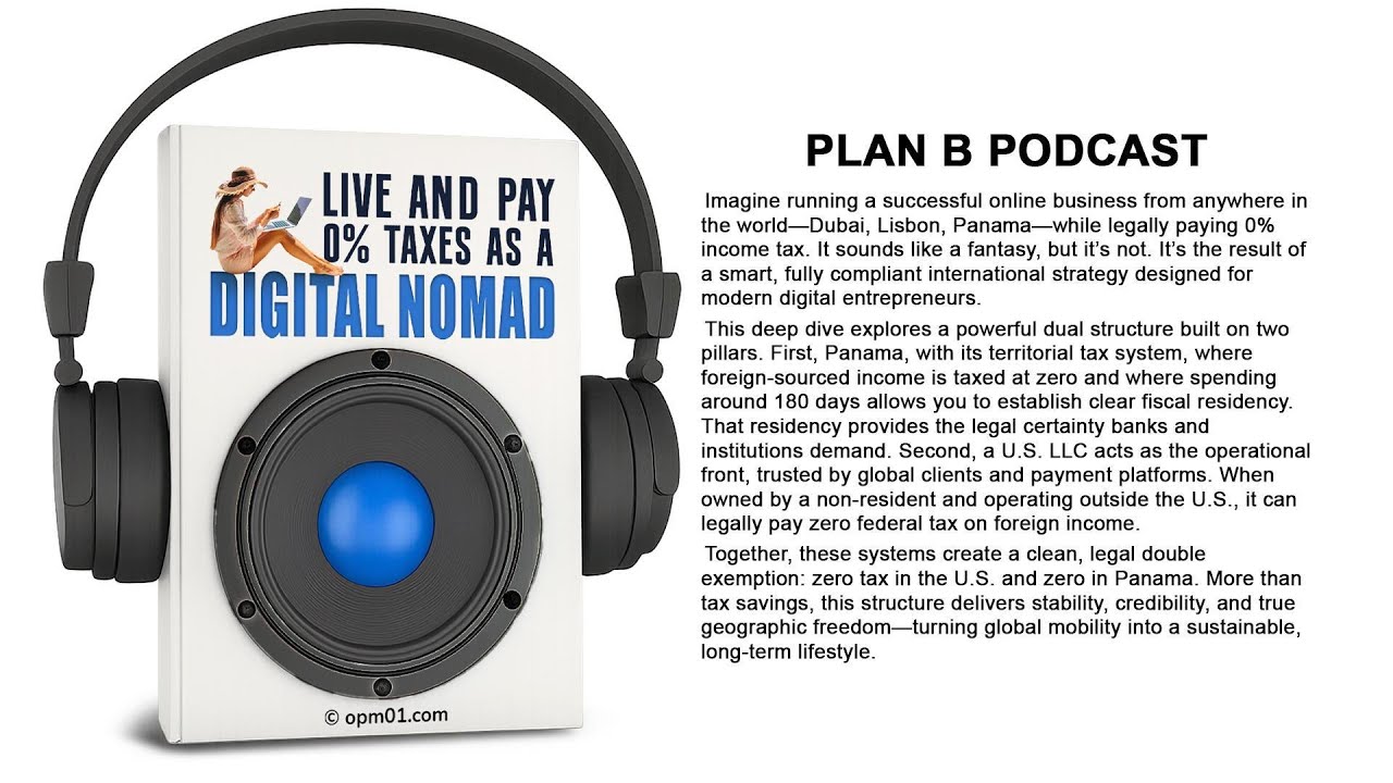 Жизнь где угодно и 0% налогов в качестве цифрового кочевника (100% легально) | Подкаст Paln B