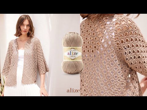 Alize Diva ile Altıgen Hırka