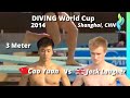 2014 Cao Yuan 曹缘 &amp; Jack Laugher battle Mens 3 meter World Diving Cup - Semi Finals