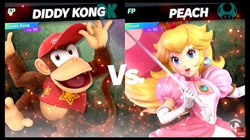 Super Smash Bros Ultimate Amiibo Fights – 9pm Poll Diddy Kong vs Peach