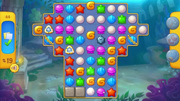 Fishdom Level 44 (only game)  | gameplay | ios | android | pc game | playrix | beginning