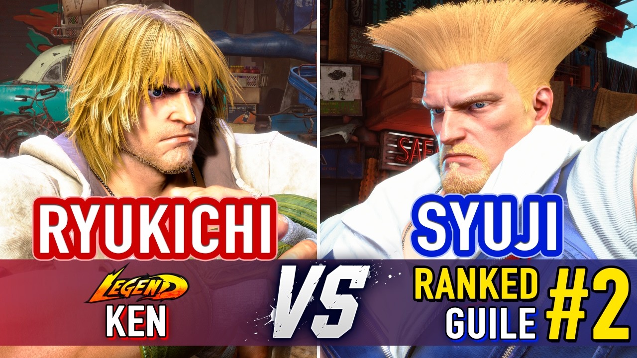 SF6 🤜 RYUKICHI (Ken) vs SYUJI (#2 Ranked Guile) 🤛 SF6 High Level Gameplay