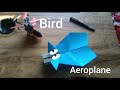 Paper  bird bommereng plane make only in 2 minute