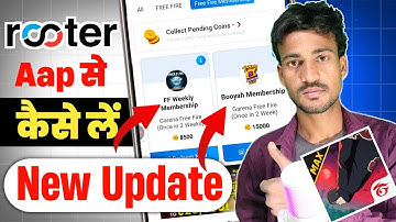 Rooter App FF Weekly Membership  ! Rooter App Booyah Membership ! FF Weekly Membership In Rooter App