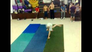 B Twist to moon kick