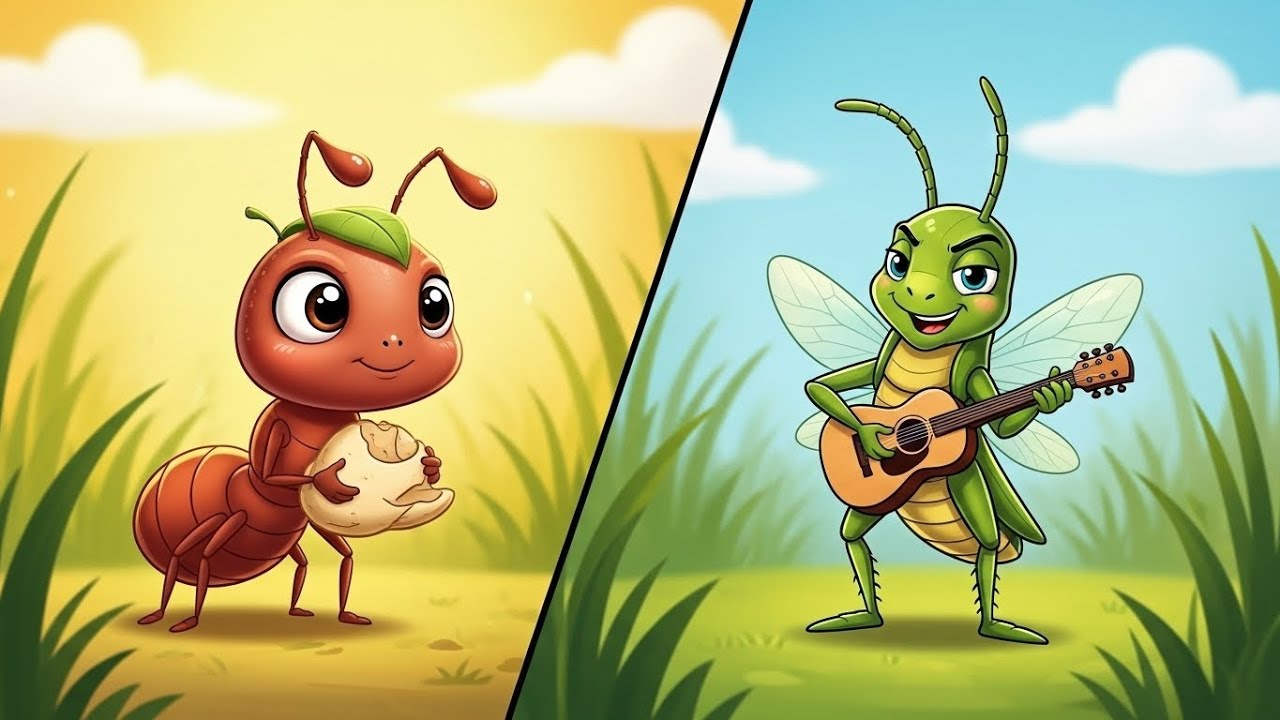 The Ant and the Grasshopper 🐜🦗 | Kids Bedtime Story & Moral Tale | Toon Tales Planet