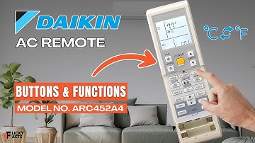 Daikin AC Remote Buttons & Functions (Model No: ARC452A4) | Heat Pump Remote Guide