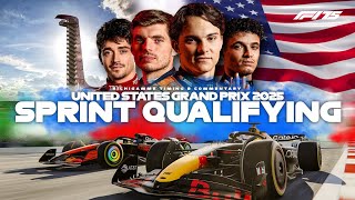: LIVE - F1 Sprint Qualifying | 2025 United States GP - COTA | Formula 1 DATA