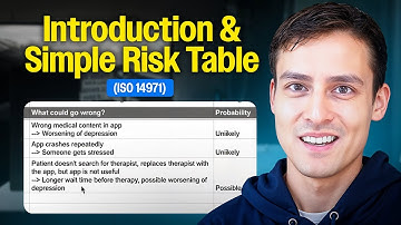 Free Medical Device Risk Management Course: Introduction & Simple Risk Table (ISO 14971)