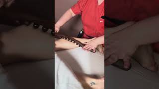 Traditional Wooden Massage Stick with Beads | Body Sculpting & Relaxation #massagetool