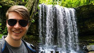 Rushing Waterfall at Charleston Falls