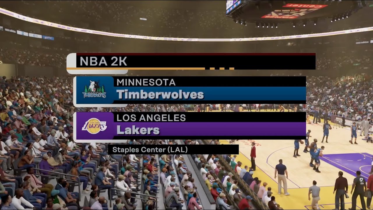 2000s NBA Season Playoffs Minnesota Timberwolves Vs Los Angeles Lakers ...